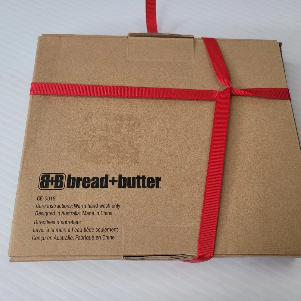 B & B Bread &‎ Butter Acacia Wood 4 Cheese Tools & Cheese Forks New Old Stock